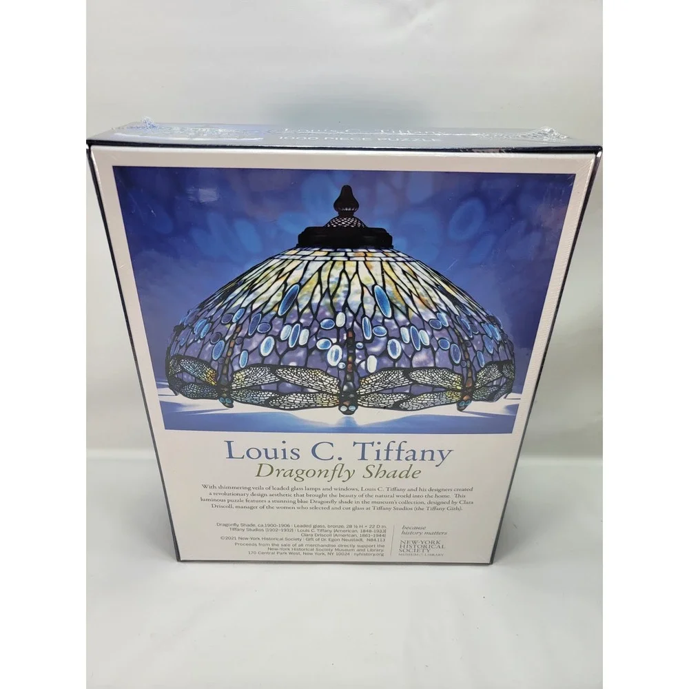 NEW Louis C. Tiffany Dragonfly Shade 1000 PC Jigsaw Puzzle NY Historical Society